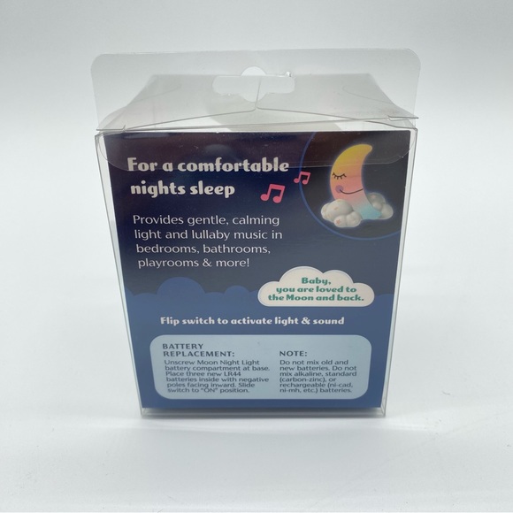 Moon Night Light Plays "Brahms Lullaby" Color Changing Light - Picture 5 of 7